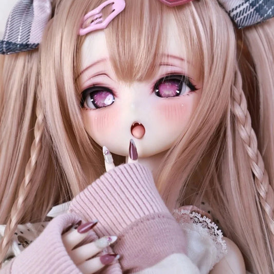 1/4 BJD Doll Peiluo Anime Style Open Mouth Sticking Its Tongue Nude Body Collector Art Doll