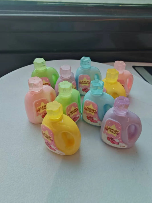 1/2  Dollhouse Miniature Wash Supplies Scene Decoration Mini Simulation Laundry Detergent Doll Accessories Toys